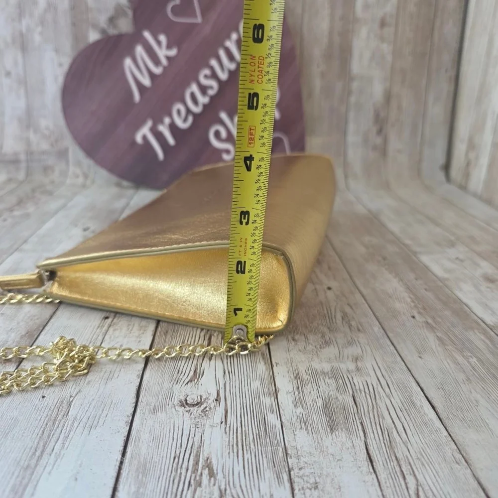 Women's Dolce & Gabbana Gold The One Clutch Bag NWOT - Picture 6 of 8